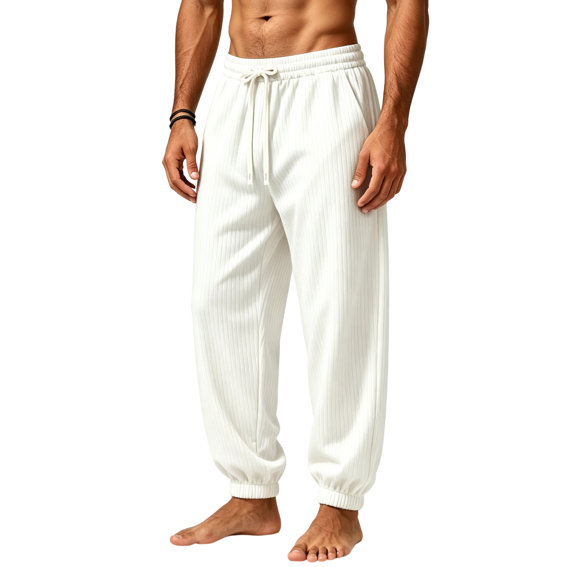 Men's Jogger Sweatpants Loose Fit Drawstring Athletic Trousers_voghion.com