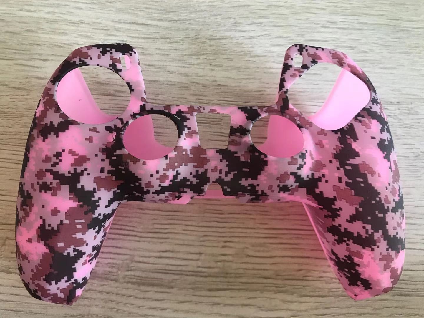 PS5 funda de silicona GamePad funda de silicona camuflaje marca de agua funda protectora aceite spray sensación acuarela caso PS5 Accesorios