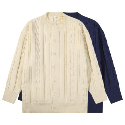 Explosiones transfronterizas de tamaño grande falso de dos piezas de camisetas de punto de torsión suéter cardigán hombre chaqueta vieja fábrica de viento de dinero al por mayor