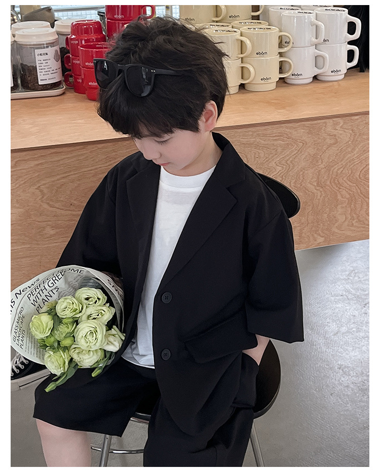 Summer Clothing Set For Boys Stylish Thin Outfit For Children_voghion.com