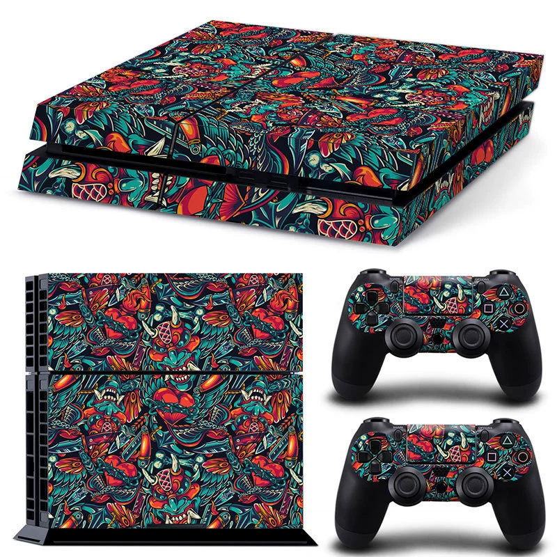 Скины‑наклейки для PS4 — модные мультяшные и стильные дизайны, матовый винил против царапин