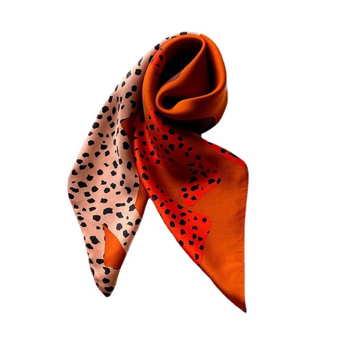 New 70 silk small square scarf for women, Korean version printed mulberry silk decorative scarf, autumn and winter warm scarf and scarf