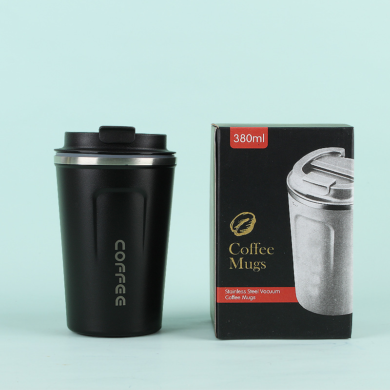 Taza de vacío de café de segunda generación de acero inoxidable 304 simple gran capacidad portátil al aire libre para hombres y mujeres taza portátil de oficina en stock