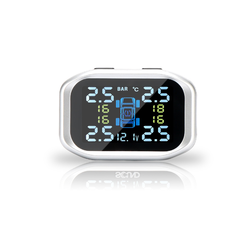 Jinyunsheng Car Tire Pressure Monitoring System (Tpms) Cigarette Lighter Type High-Precision Four-Wheel Display Sensor Portable