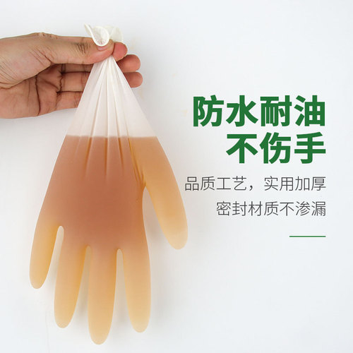 Tuofeng Disposable Gloves Ding Qing Thickened Durable Housework Labor Protection Housework Cleaning Waterproof Dishwashing Food Grade