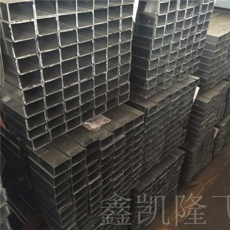 镀锌带管零售20*30*0.4/25*50*1.0冷镀锌白皮管200*200*2.0