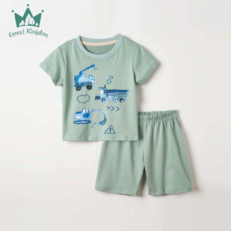 Summer children's set for boys, sleeves, T-shirt, shorts, 25 years, with short sleeve