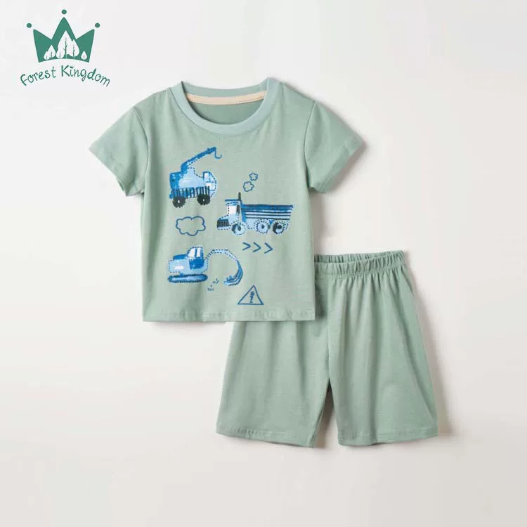 Summer children's set for boys, sleeves, T-shirt, shorts, 25 years, with short sleeve