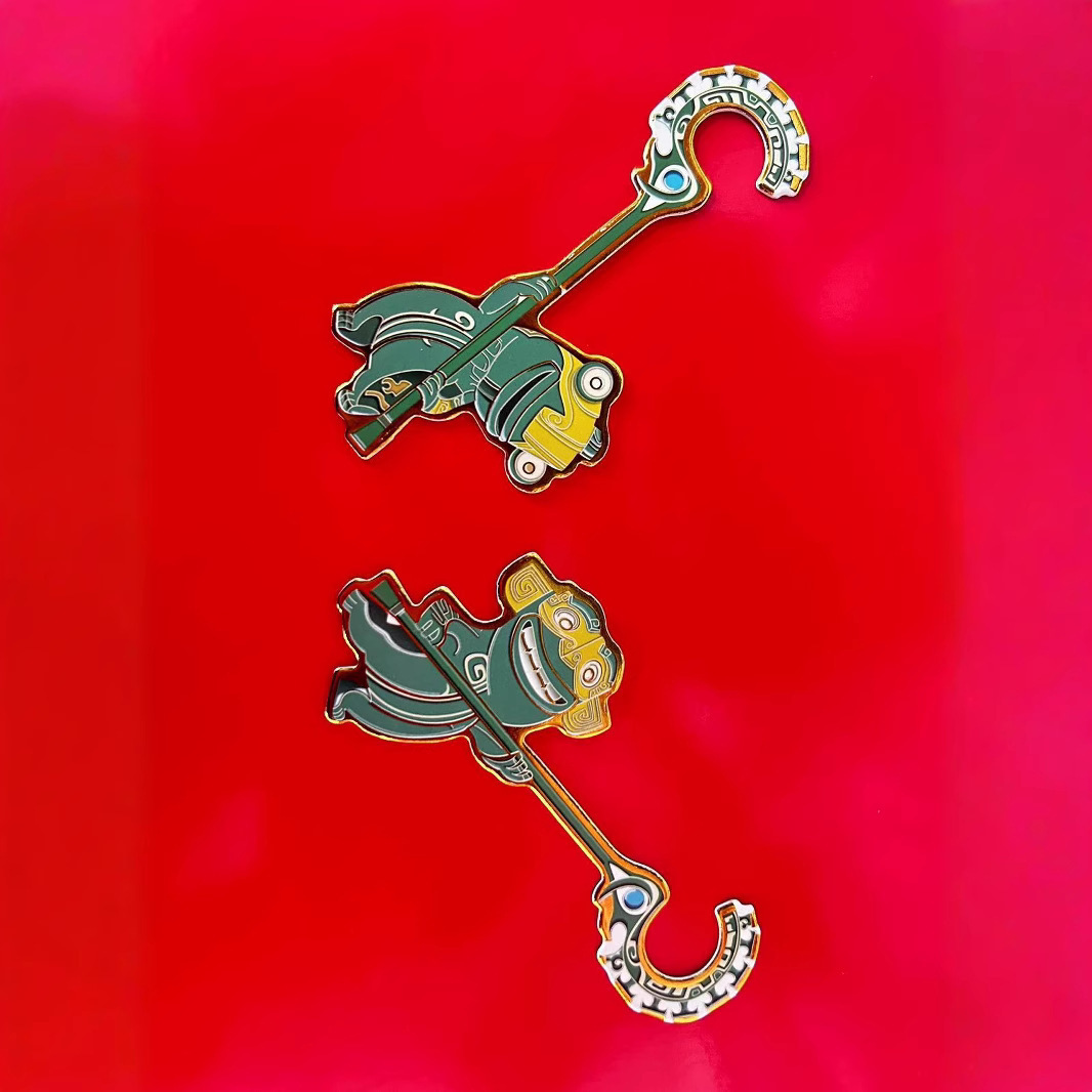 Nezha's Devil Boy Naohai Series Encantamiento periférico Bestia Imán de refrigerador Colección magnética Adhesivo exquisito conmemorativo Pegatinas de alto valor