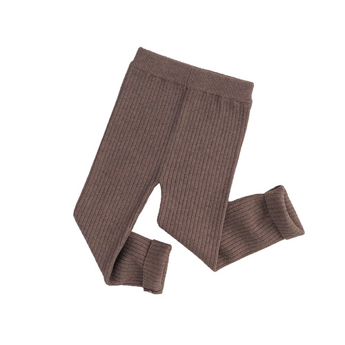 Versatile~pp comfortable~Autumn and winter children's woolen leggings large stretch men's and women's knitted casual outer wear