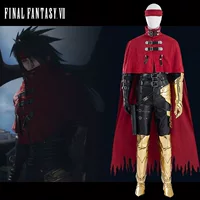 Diya Final Fantasy 7 Винсент Валентин Кос-игра тот же костюм C-костюм Мужская куртка-ветровка полный набор