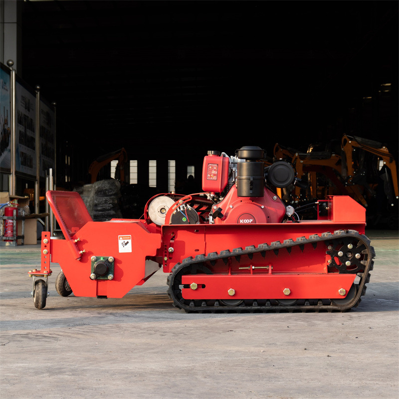 厂家现货HTM800遥控履带割草机 果园除草无人遥控爬坡割草机