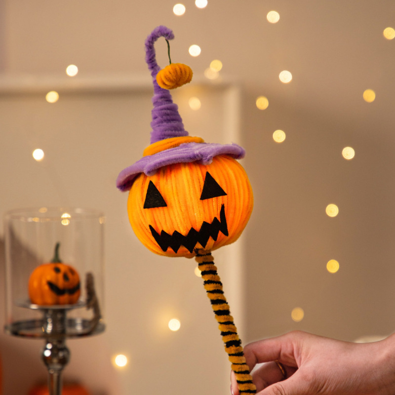 ハロウィーン装飾カボチャ提灯ねじり棒手作りdiy材料包小プレゼント置物シーン配置道具|undefined