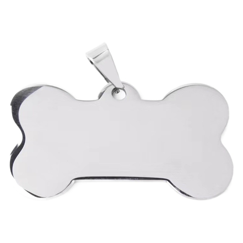 Acero inoxidable perro mascota marca colgante metal mascota colgante procesable letras espejo pulido galvanoplastia ventas directas de la fábrica