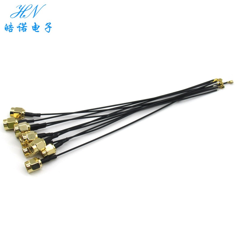 SMA公头公针转IPEX一代高频同轴线 ufl 1.13信号线 SMA内螺纹内针