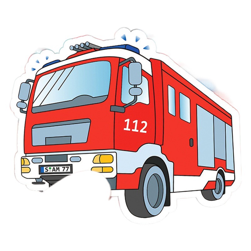 50 piezas pegatinas de graffiti camión de bomberos pegatinas de cuenta de mano infantil de dibujos animados transfronterizos pegatinas de equipaje de patineta DIY a prueba de agua