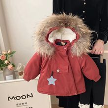 女童棉衣冬季2025新款儿童加绒加厚派克棉服外套保暖宝宝冬装棉袄