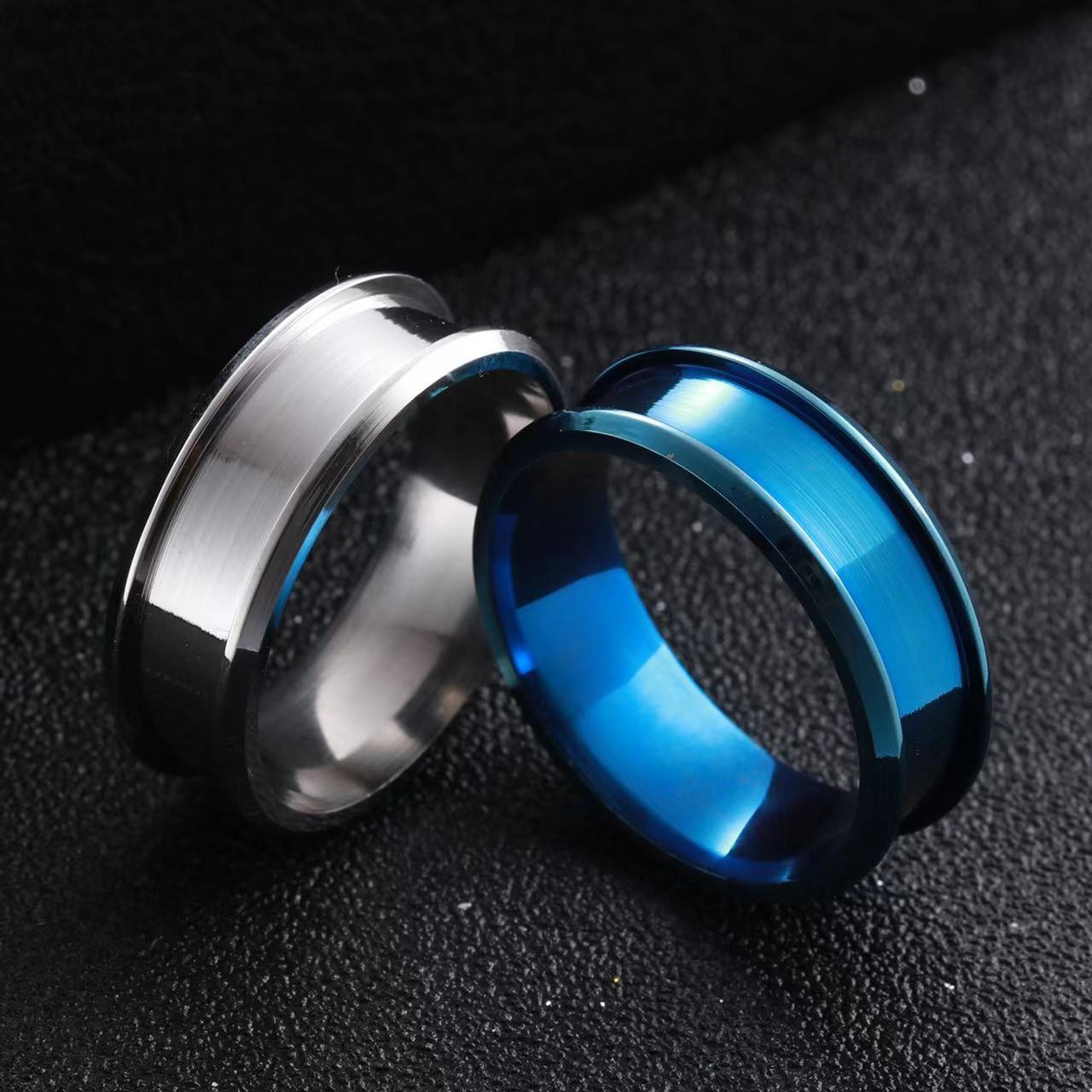 10g Weight Rings Classification 1 Piece Quantity Wholesale Simple Style Geometric Stainless Steel Rings