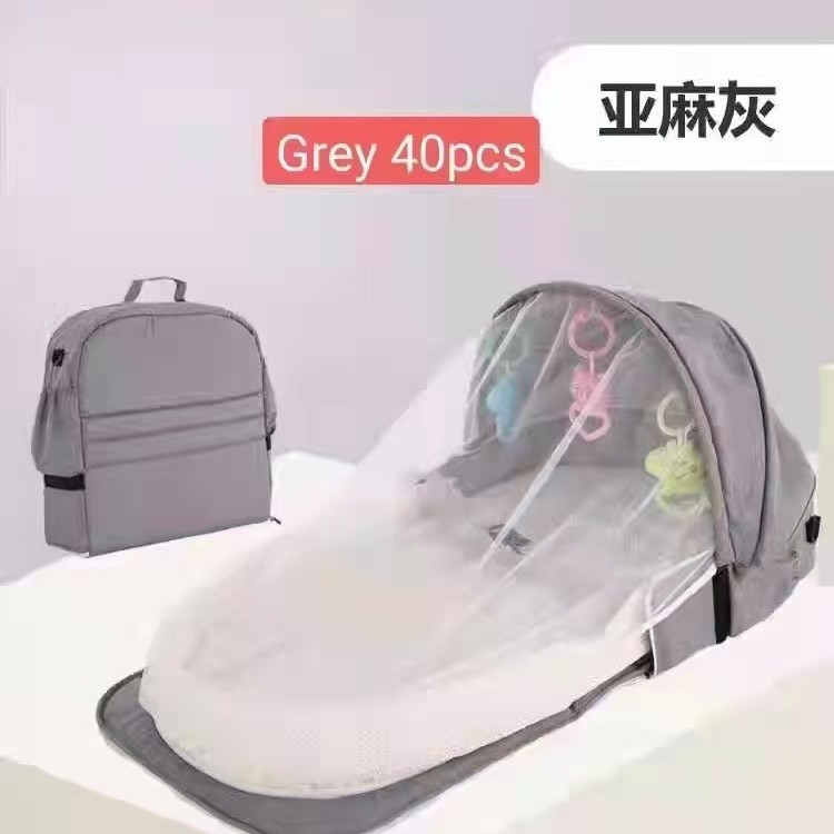 Baby Crib, Newborn Baby Isolation Bed, Anti-Mosquito Infant Folding Bed, Removable and Convenient Outdoor Travel Bed