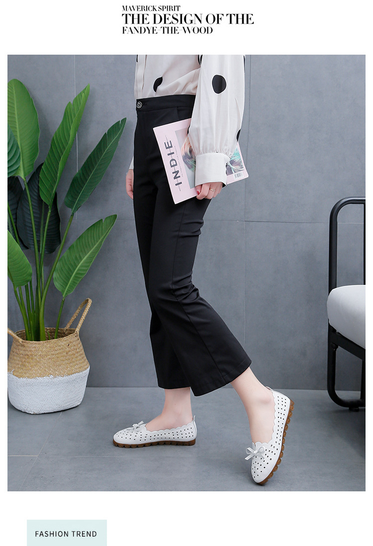 Mary Jane shoes women's flat shoes women's shoes and summer models shallow mouth one pedal lazy shoes breathable hollow women's single shoes_voghion.com