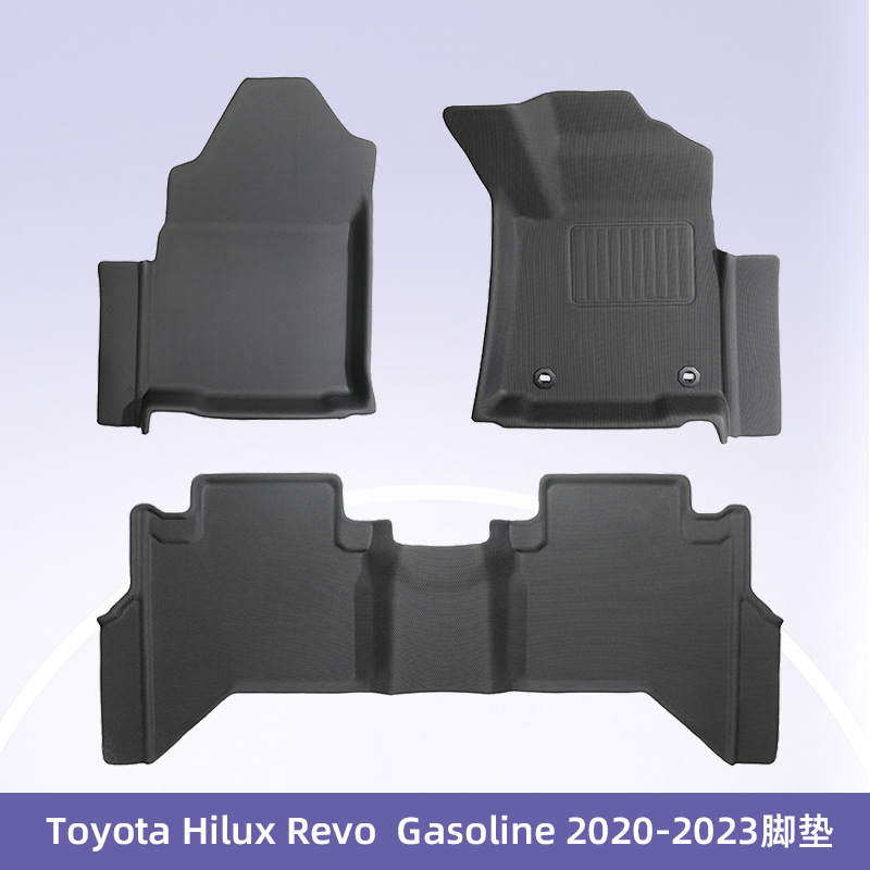 Es adecuado para Toyota Hilux revo2020 - 2023 timón derecho 3D todo el tiempo material XPE almohadilla de pie de automóvil
