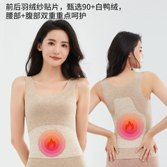 Women's Plush Fleece Lined Base Layer Underwear with Fleece and Thick Vests for Cold Seasons, Invisible Heating Autumn Sweaters