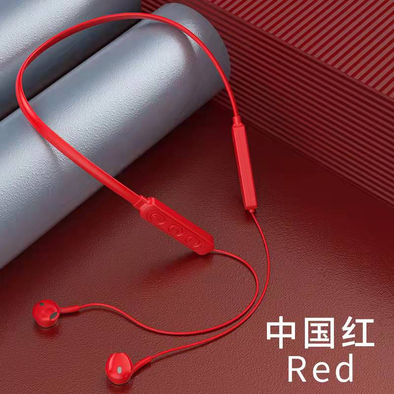 New 5.0 Hanging Neck Bluetooth Headset Wireless Bluetooth Headset Binaural Hanging Neck Universal Headset High-quality Headset
