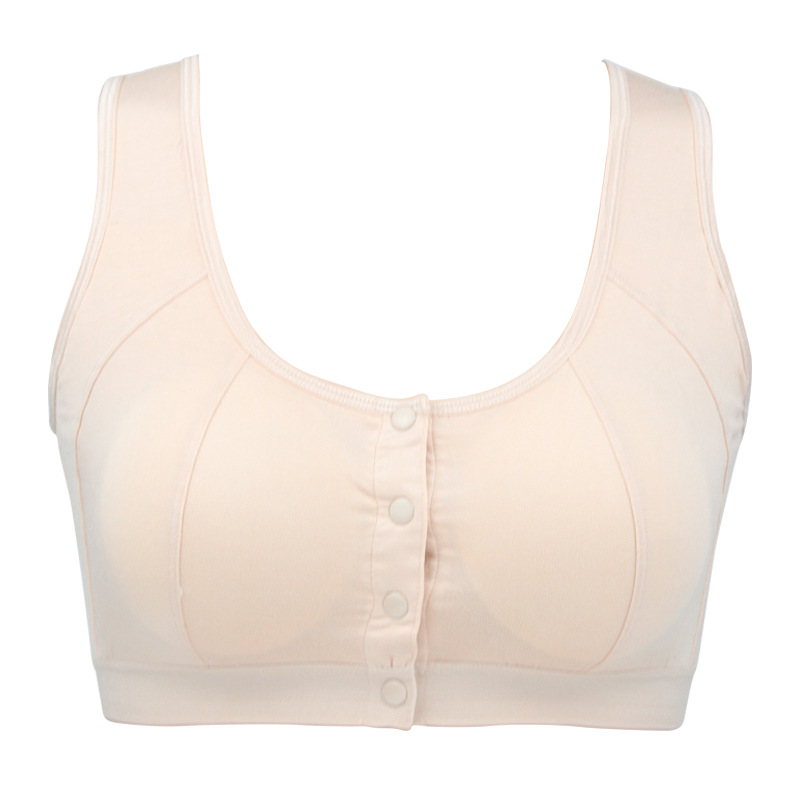 義乳ブラジャー 二in一ブラジャー 乳がん術後専用義乳 夏用ノンワイヤーブラジャー 女性用綿薄型ブラジャー