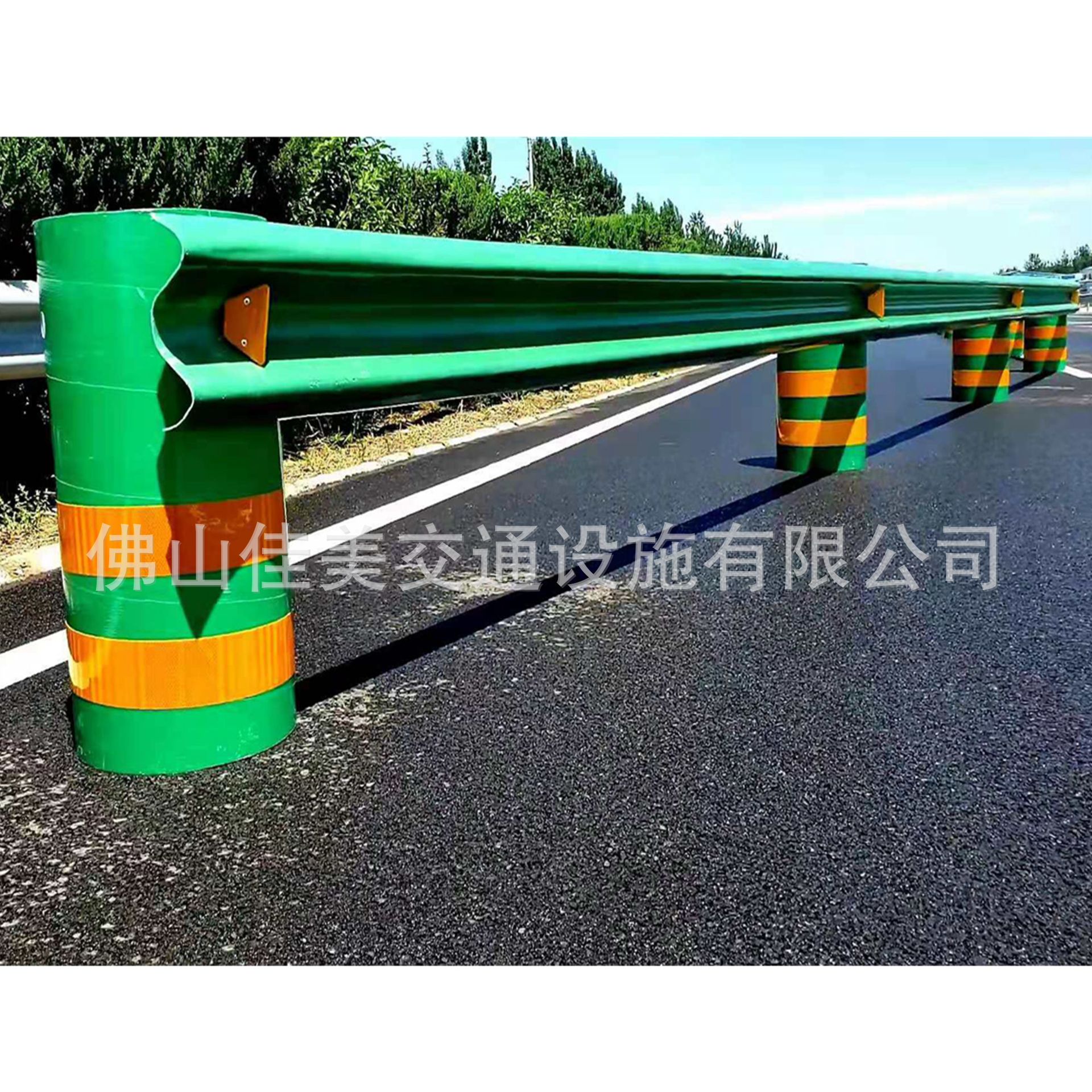 玻璃钢护栏 临时施工防撞墩反光隔离文明安全规范 波形防护栏路障