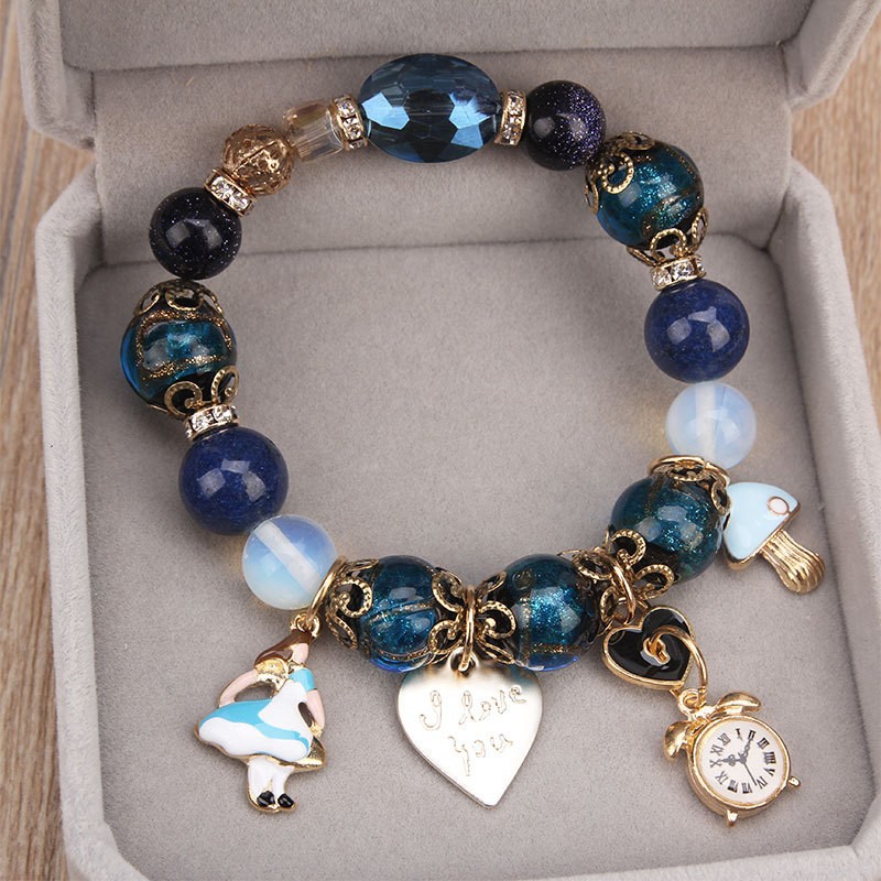 blue bracelet