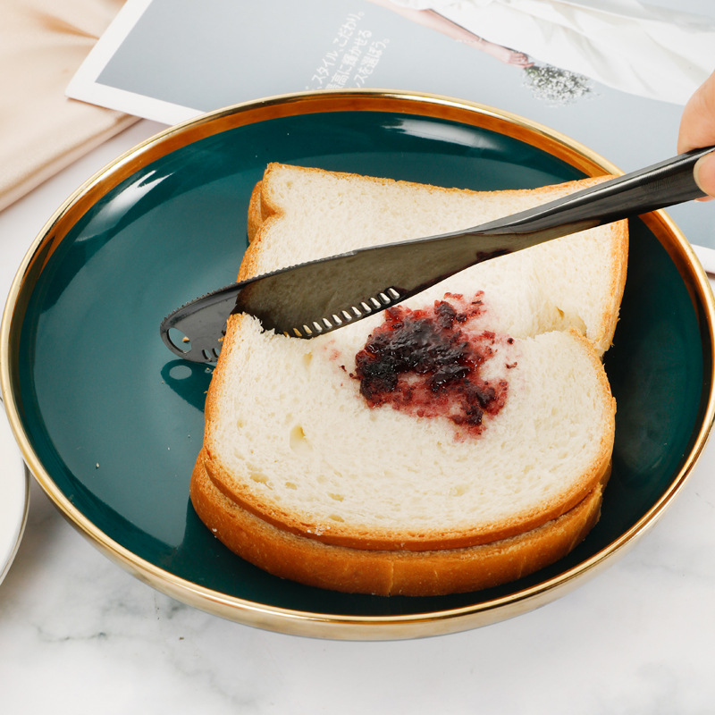 Amazon transfronterizo 430 Acero inoxidable mantequilla cuchillo queso Queso mantequilla cuchillo pan mermelada hornear vaca raspador