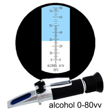 酒精浓度测量仪HT511ATC 温补酒精 白酒 米酒浓度测试折射仪0-80%