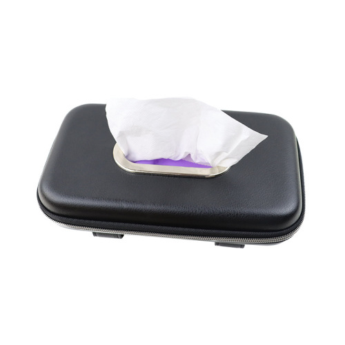 Best-selling car sunshade paper towel box Universal car-mounted hanging eva paper towel storage box Creative backrest tissue box 