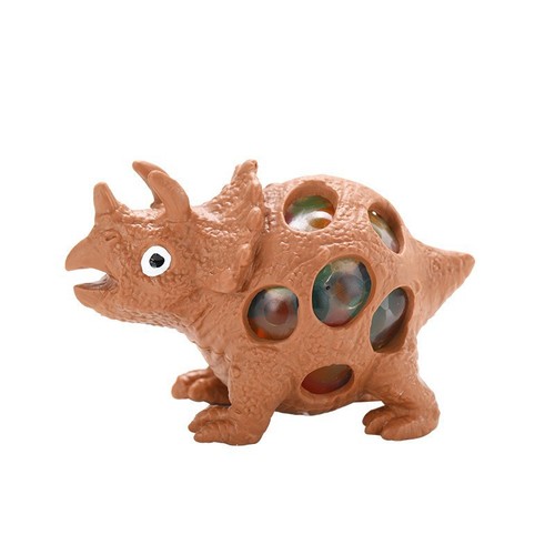 Creative hand-squeezing dinosaur to vent and decompress toy, pinch and play, trick to decompress and exploding grape ball, vent ball small toy