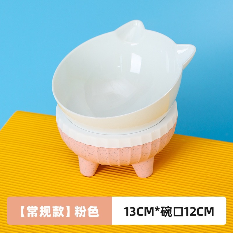 Cuenco para gatos, cuenco para mascotas con protección de cuello inclinado, cuenco para comida para perros antigolpes, cuenco alto para mascotas de estilo nórdico, transfronterizo