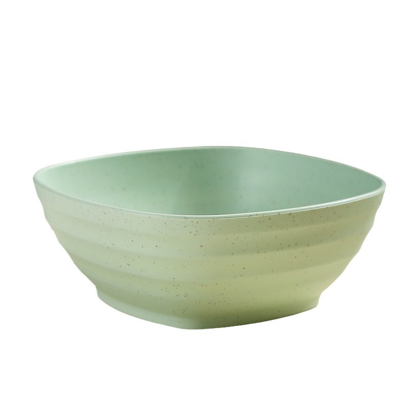 Tazón cuadrado de 5.5 pulgadas, juego de 4, tazón cuadrado para sopa de 500 ml color trigo, tazón para niños, irrompible, tazón para comer en el hogar, tazón para agua con azúcar