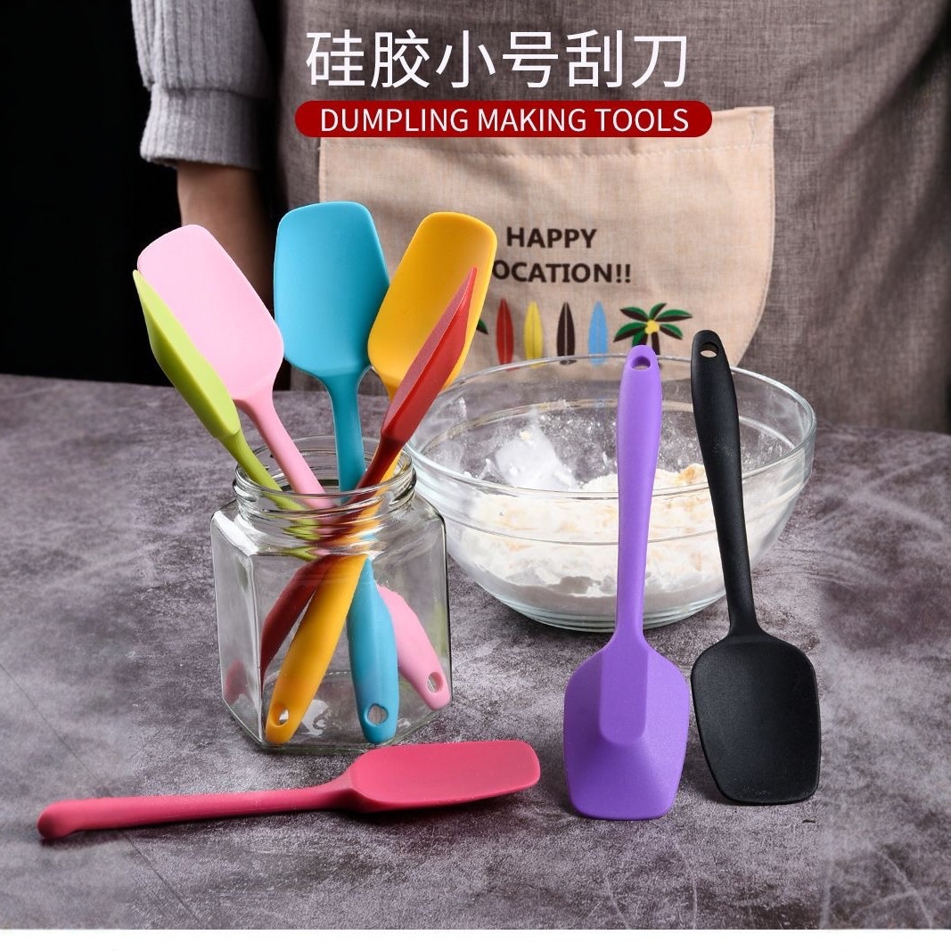 Fda Food-Grade Silicone Spatula in Stock, Small Integrated T-Shaped Spatula, Baking Cake Spatula, Mixing Knife Tool