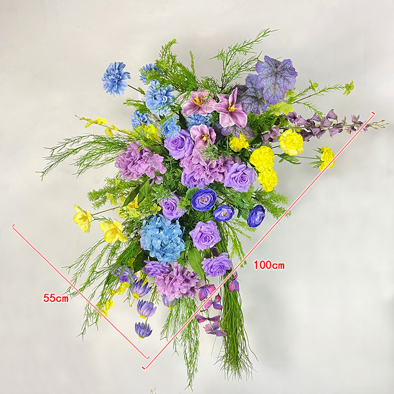 モネの庭の造花、森のウェディングフラワーアレンジメント、ウェディングアレンジメント、ウィンドウデコレーション、装飾造花アート|undefined