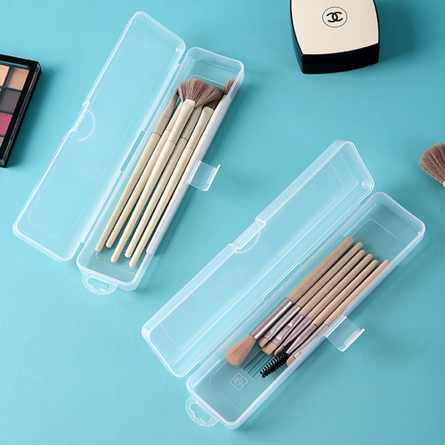 Makeup brush storage box, portable dust-proof blush brush, eyeshadow brush, eyebrow pencil organizer, travel lipstick storage box