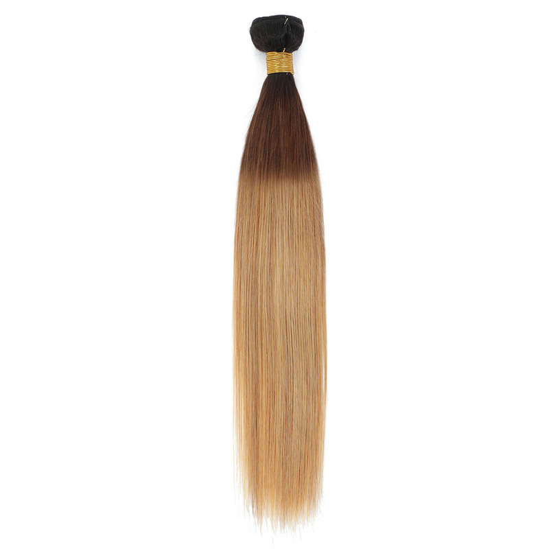 纯色渐变色ombre straight真人发发帘human hair bundles直发色发|undefined