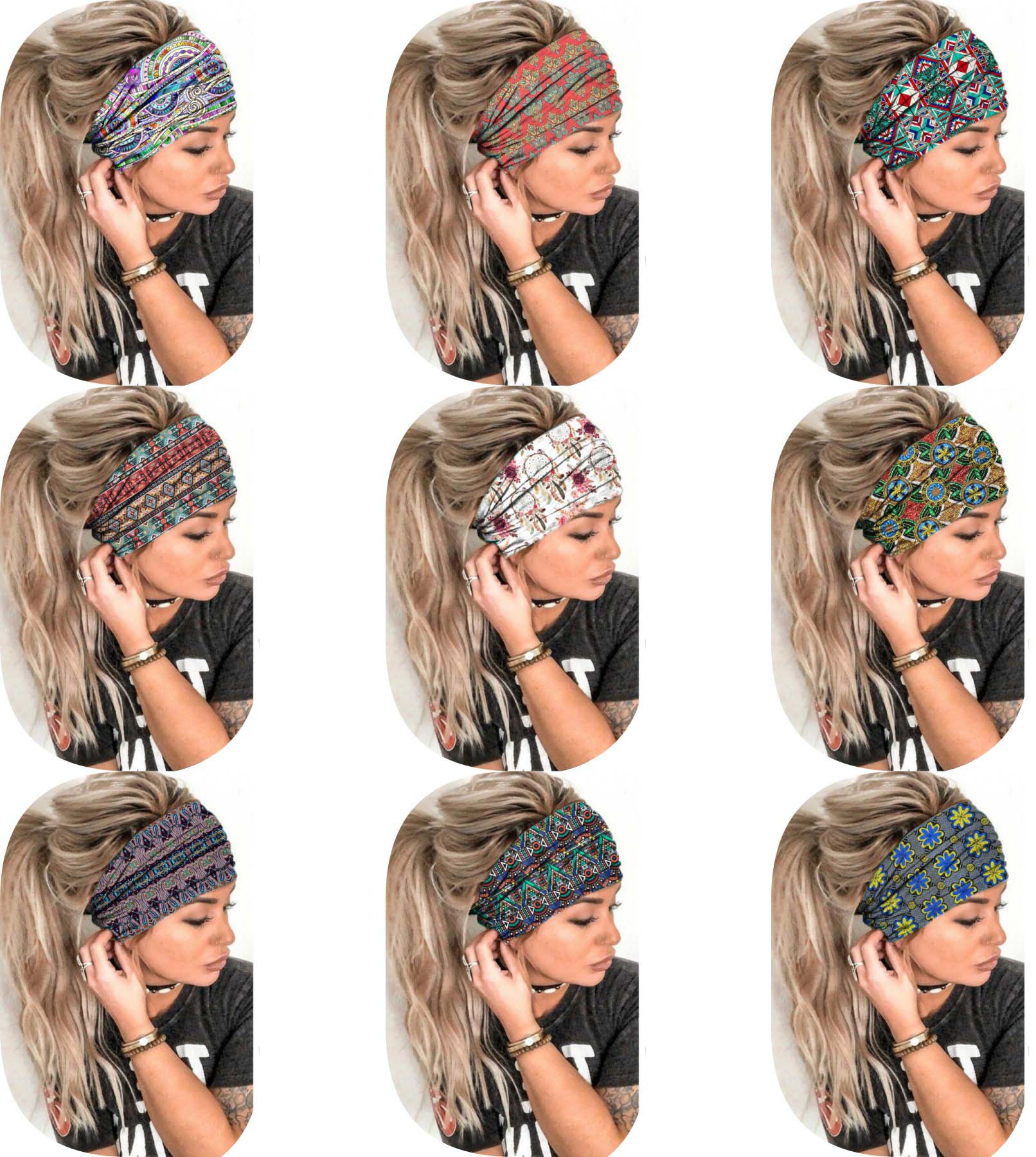 Vintage Style Color Block Cloth Hair Band display picture 1