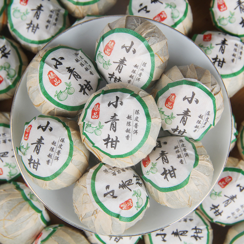 Wholesale Xinhui old tree sun-drying small green Orange small green orange Pu'er tea 5 years Palace orange Pu'er tea small orange 500g