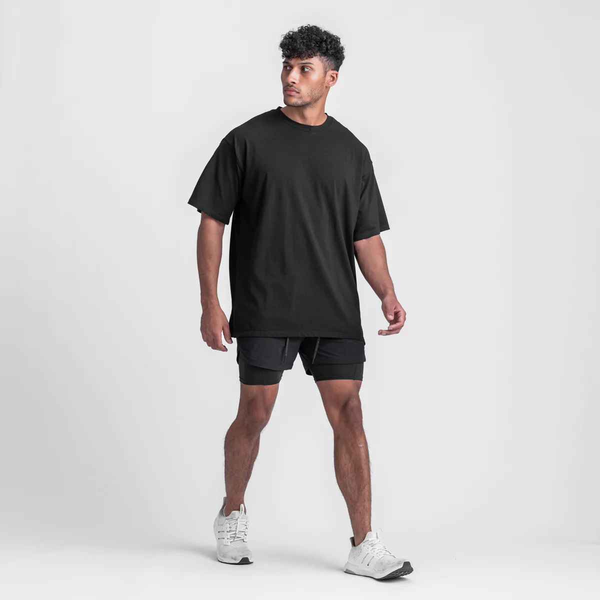 210g Weight Cotton, Cotton Blend Fabric Type T-shirt Tops Type Round Neck Neckline Solid Color Pattern Men's Gender Sports Style Men's Solid Color T-shirt Men's Clothing 3