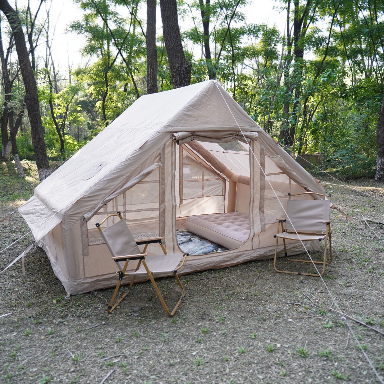 户外露营帐篷免搭建防雨便携式折叠野营过夜帐篷