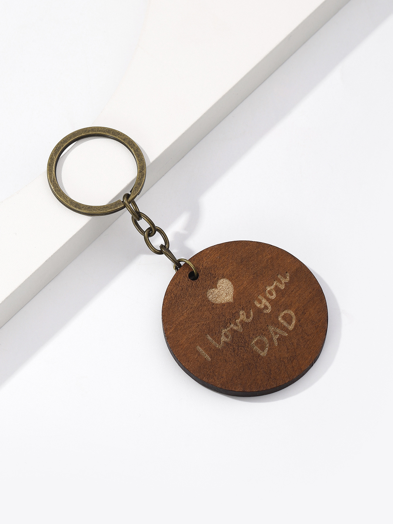 Simple Style Geometric Letter Wood Mother'S Day Father'S Day Unisex Keychain display picture 16