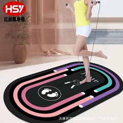 フィットネスヨガカーペット縄跳び衝撃吸収マット防音フロアマット厚みのあるロープマット家庭用屋内フィットネスヨガマットカーペット