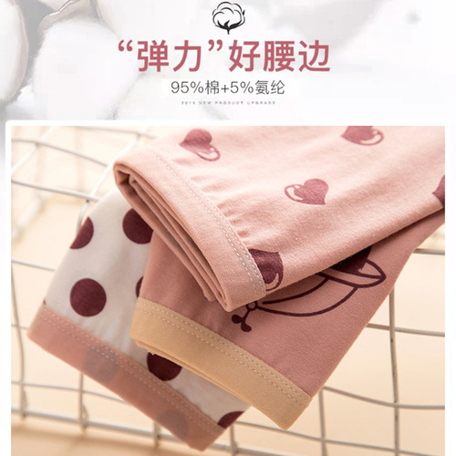 Summer thin children's boxer briefs for girls, medium and large children's cotton shorts, boxer briefs that do not pinch the buttocks