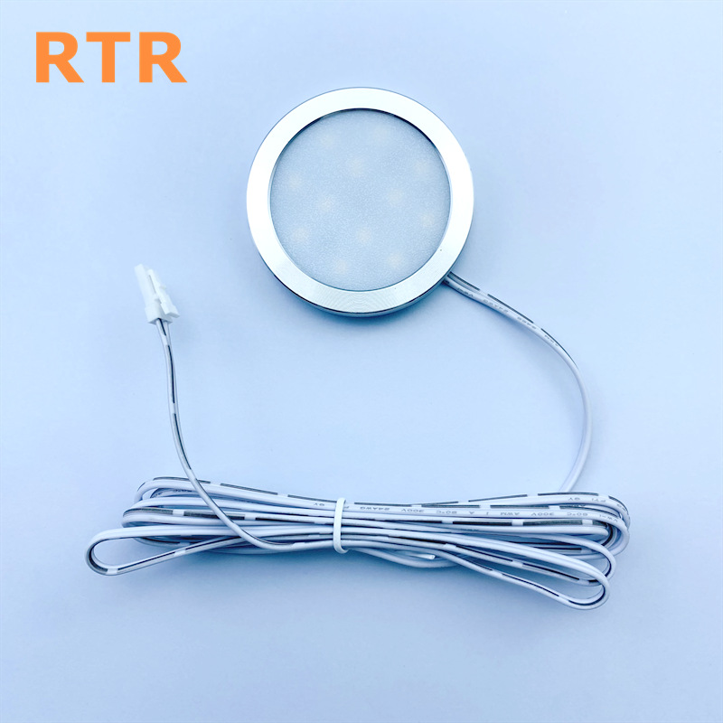 USB5V ultra delgada cubierta abierta armario redondo armario de vinos armario de exhibición lámpara de placa pequeña lámpara redonda lámpara de noche impresión 3D