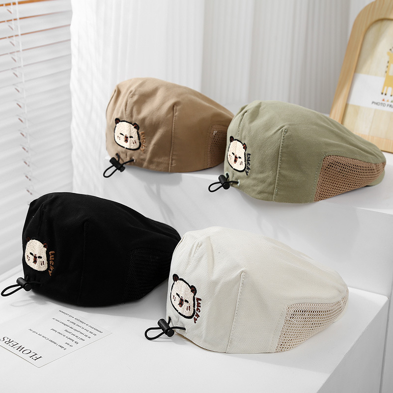 Gorros de entrada delantera para bebés, sombreros para niños, modelos de primavera y otoño, boinas hermosas, hombres y mujeres, sombreros finos para bebés británicos, gorras de béisbol