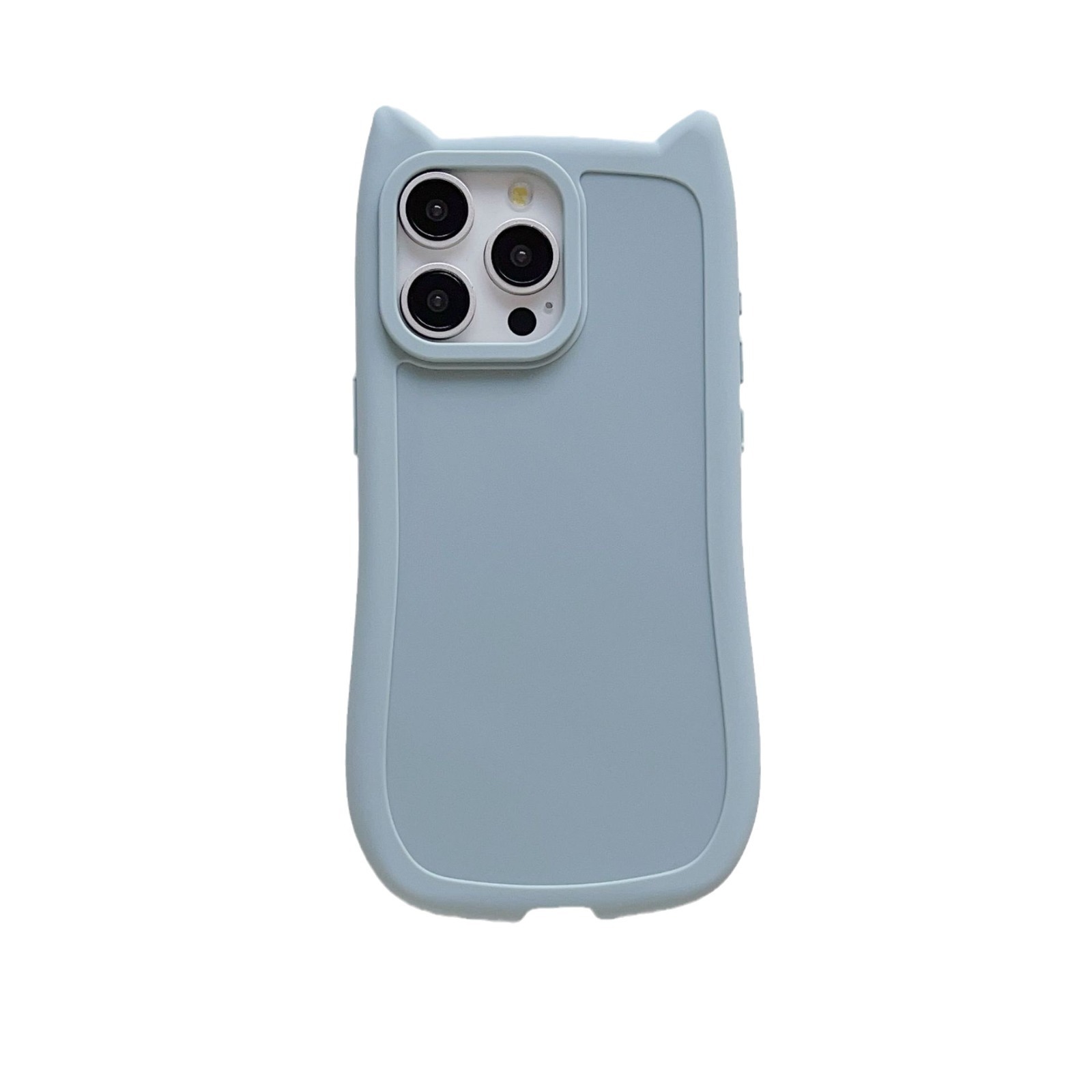 Miniatura y transparente para orejas de gato para Apple 16 caso de teléfono celular iphone 15pro personalidad creativa 13pro nicho 11